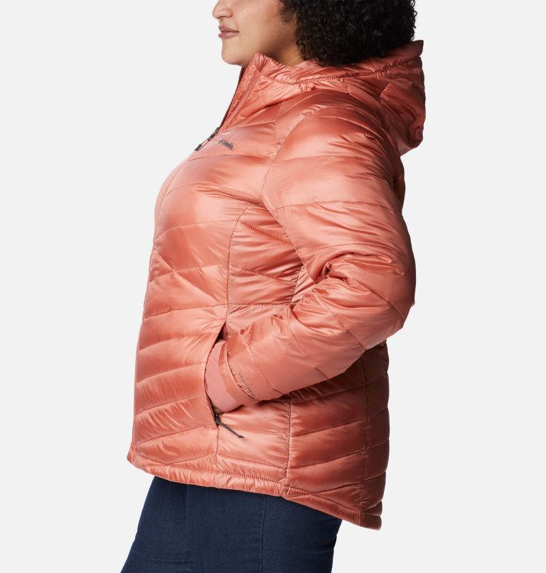 Women's Joy Peak Omni-Heat Infinity Insulated Hooded Jacket - Plus Size, Color: Dark Coral, image 3