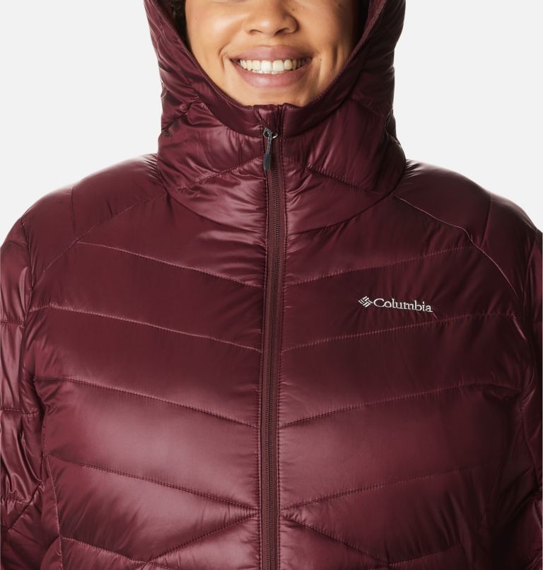 Women's Joy Peak Omni-Heat Infinity Insulated Hooded Jacket - Plus Size, Color: Malbec, image 4