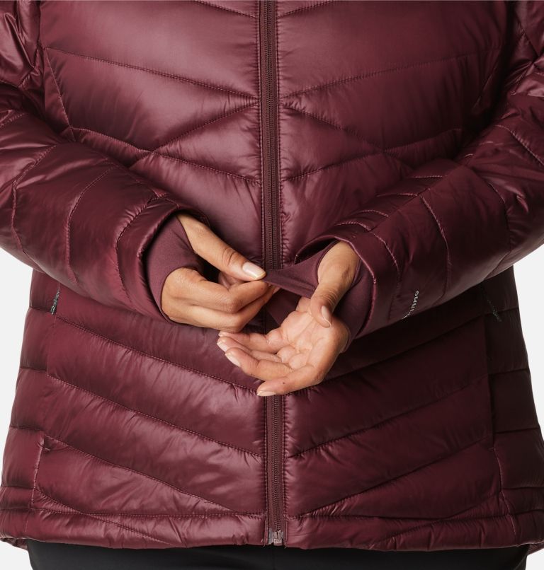 Thumbnail: Women's Joy Peak Omni-Heat Infinity Insulated Hooded Jacket - Plus Size, Color: Malbec, image 7