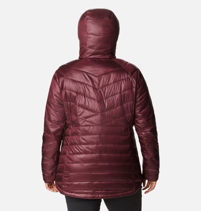 Thumbnail: Women's Joy Peak Omni-Heat Infinity Insulated Hooded Jacket - Plus Size, Color: Malbec, image 2