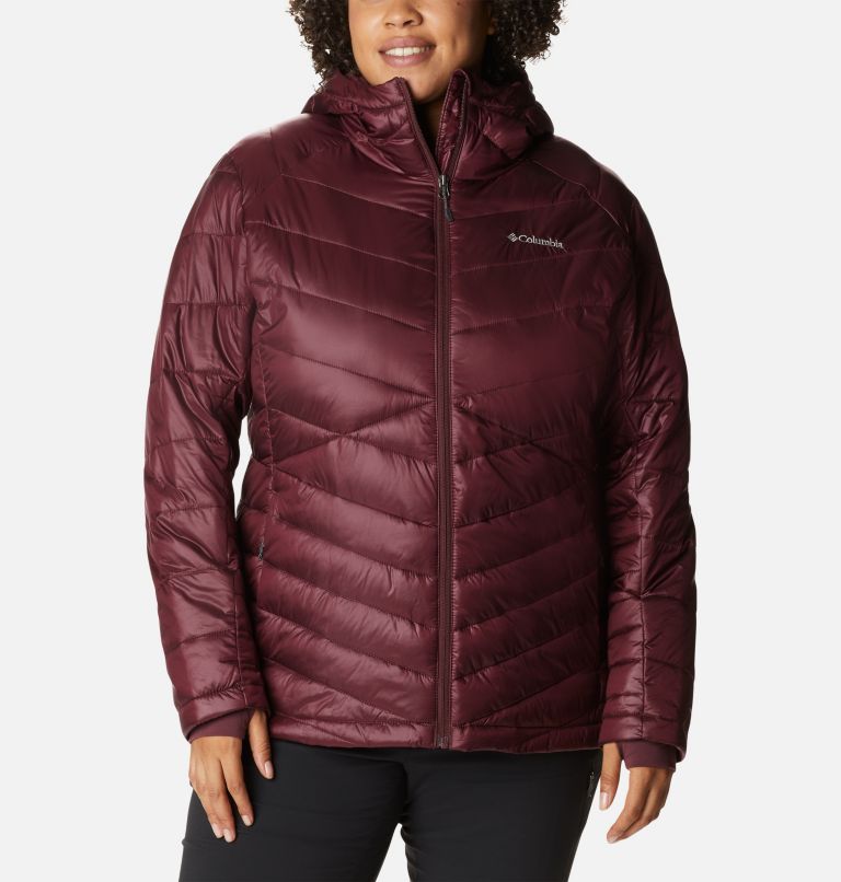 Women's Joy Peak Omni-Heat Infinity Insulated Hooded Jacket - Plus Size, Color: Malbec, image 1