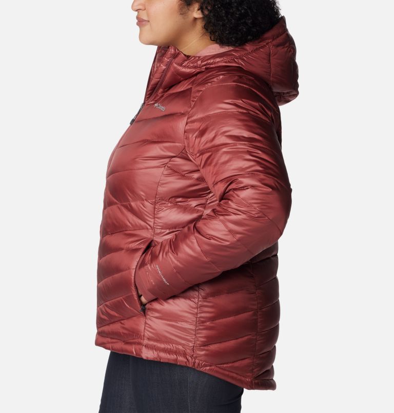 Women's Joy Peak Insulated Hooded Jacket - Plus Size, Color: Beetroot, image 3