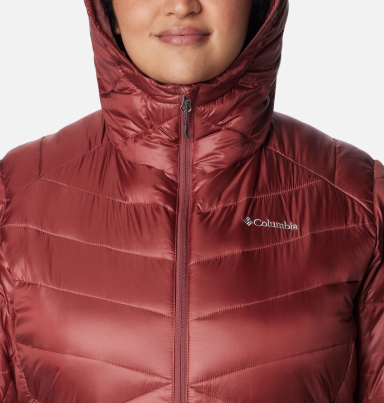 Thumbnail: Women's Joy Peak Insulated Hooded Jacket - Plus Size, Color: Beetroot, image 4