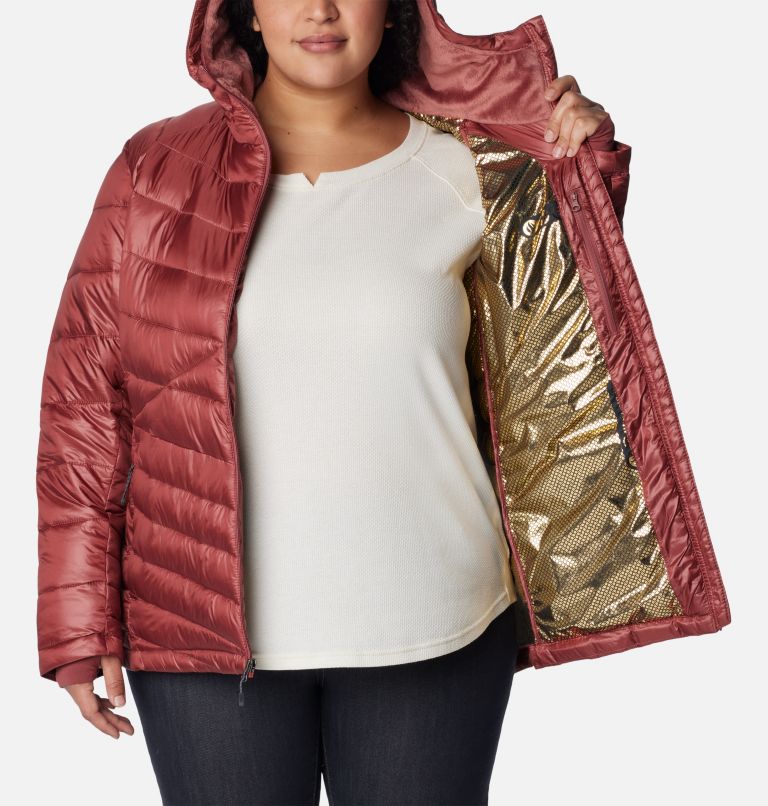 Women's Joy Peak Insulated Hooded Jacket - Plus Size, Color: Beetroot, image 5