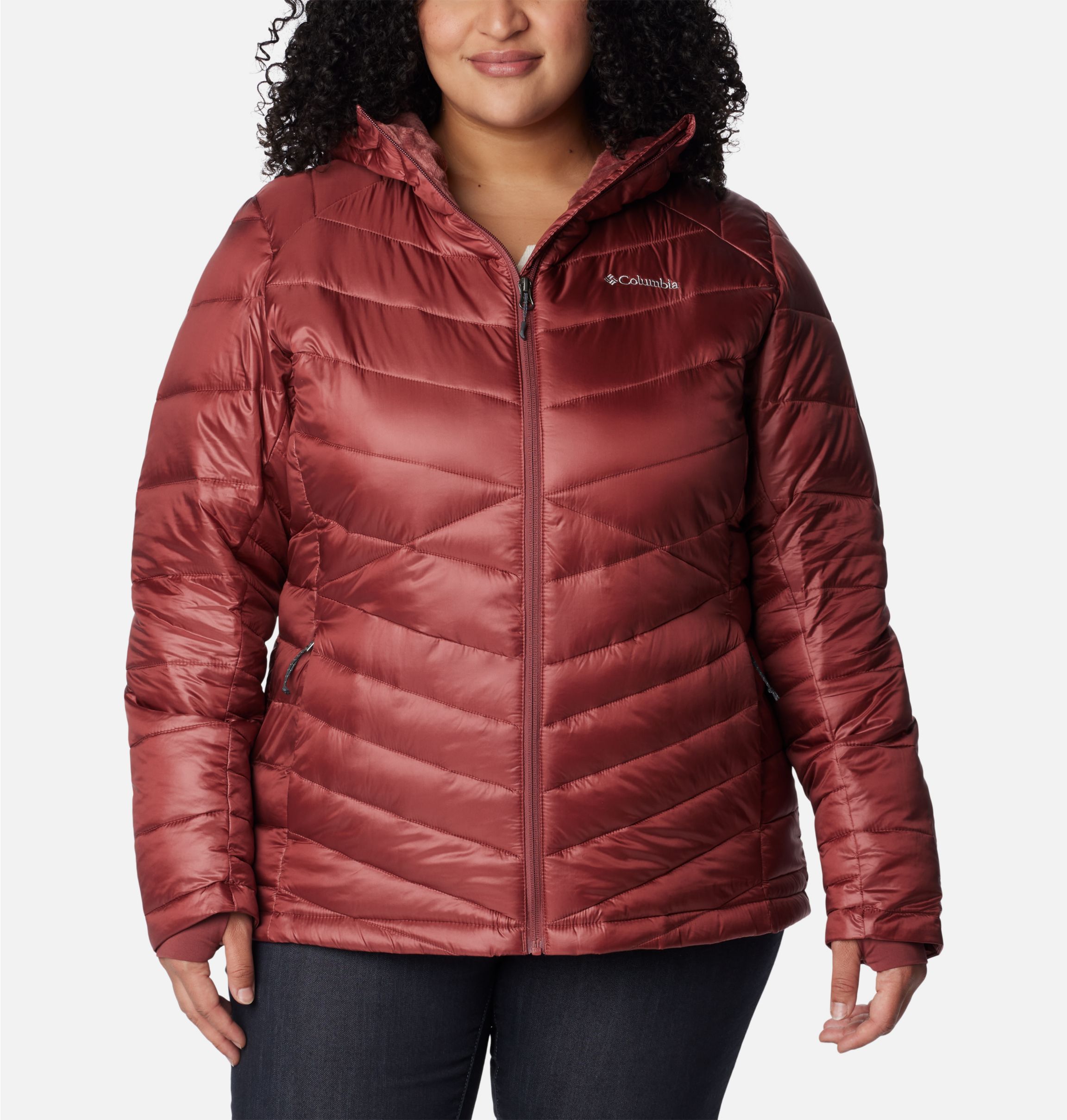 Women's Joy Peak™ Omni-Heat™ Infinity Insulated Hooded Jacket - Plus Size | Columbia  Sportswear