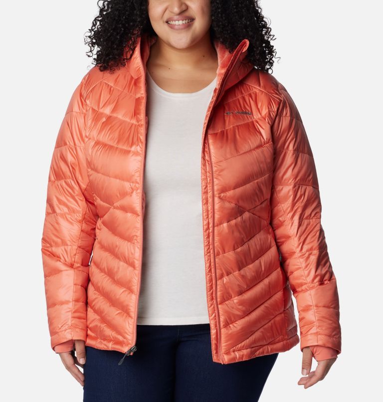 Buy Columbia Women Red Full Sleeve Joy Peak Hooded Jacket online