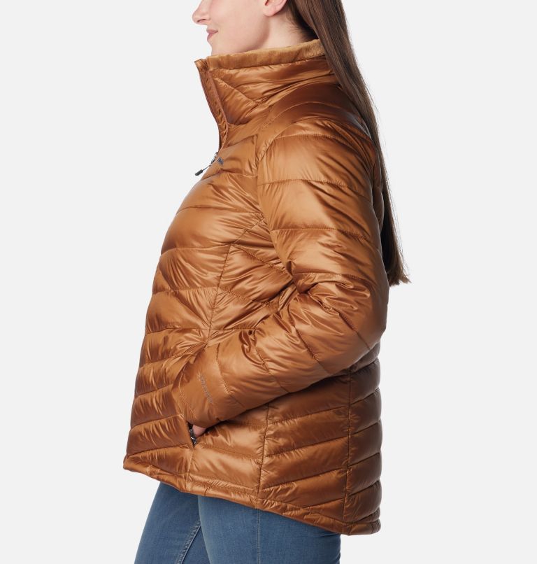 Women's Joy Peak Insulated Jacket - Plus Size, Color: Camel Brown, image 3