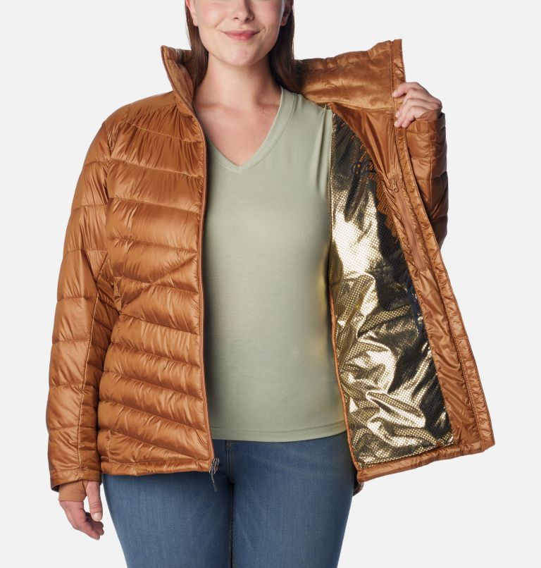 Women's Joy Peak Insulated Jacket - Plus Size, Color: Camel Brown, image 5