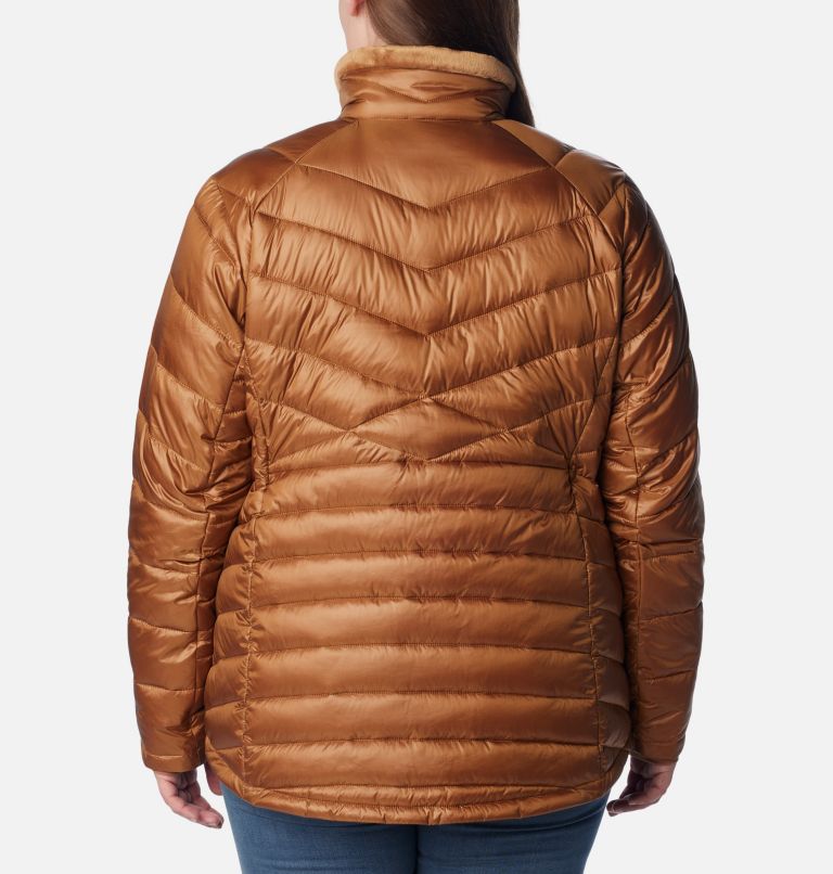 Thumbnail: Women's Joy Peak Insulated Jacket - Plus Size, Color: Camel Brown, image 2