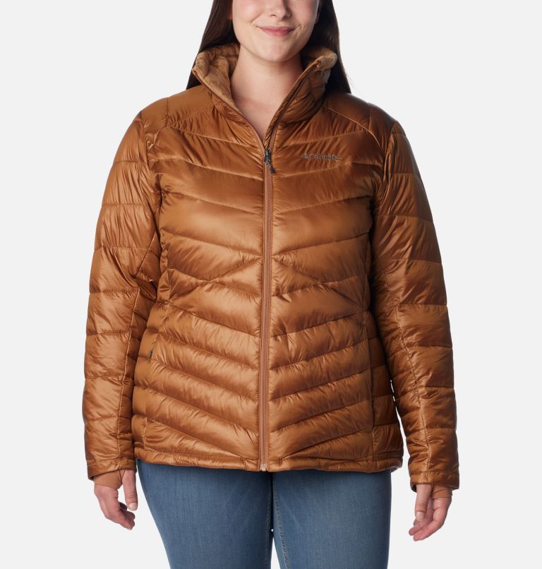 Thumbnail: Women's Joy Peak Insulated Jacket - Plus Size, Color: Camel Brown, image 1