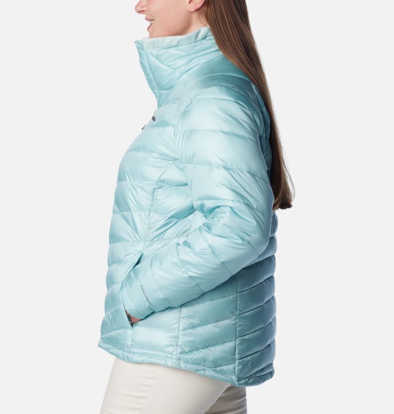 Women's Joy Peak Insulated Jacket - Plus Size, Color: Aqua Haze, image 3