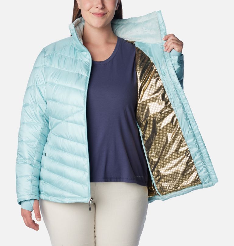 Women's Joy Peak Insulated Jacket - Plus Size, Color: Aqua Haze, image 5