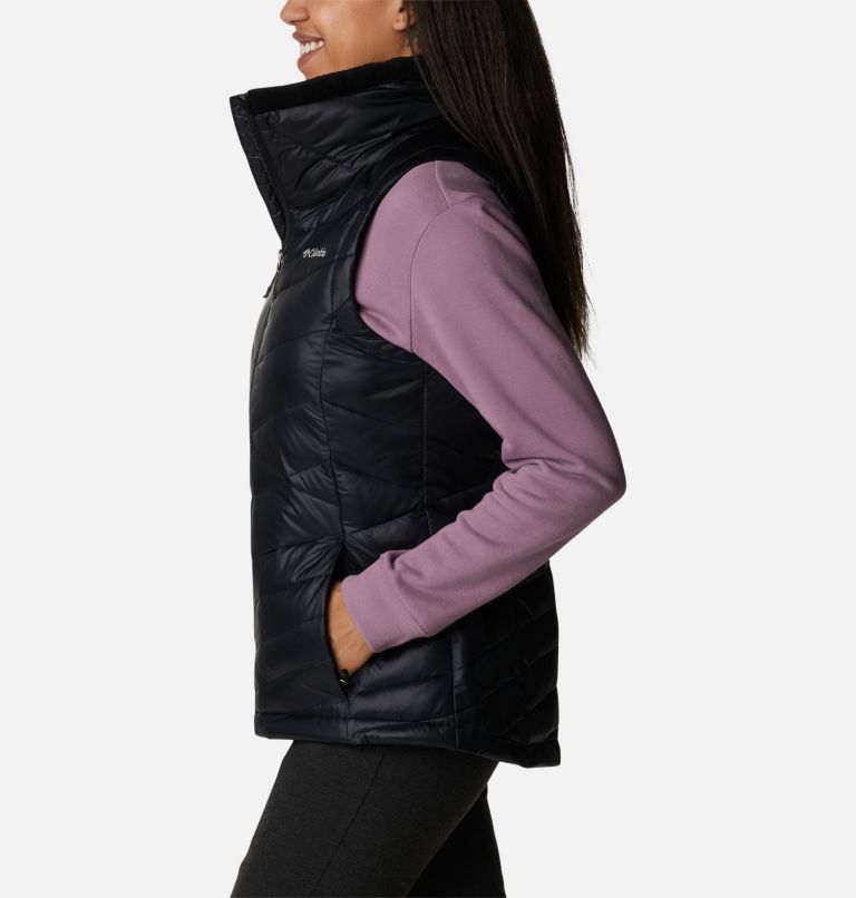 Women's Joy Peak Insulated Vest, Color: Black, image 3