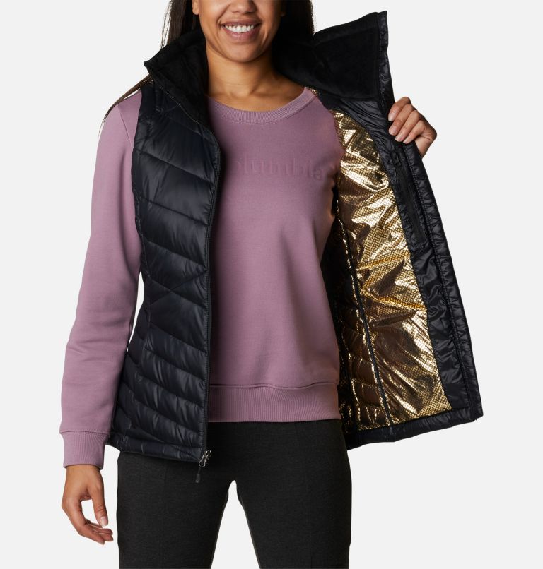 Women's Joy Peak Insulated Vest, Color: Black, image 5