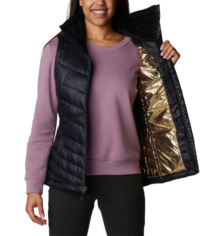 Women's Joy Peak Omni-Heat Infinity Insulated Vest, Color: Black, image 5