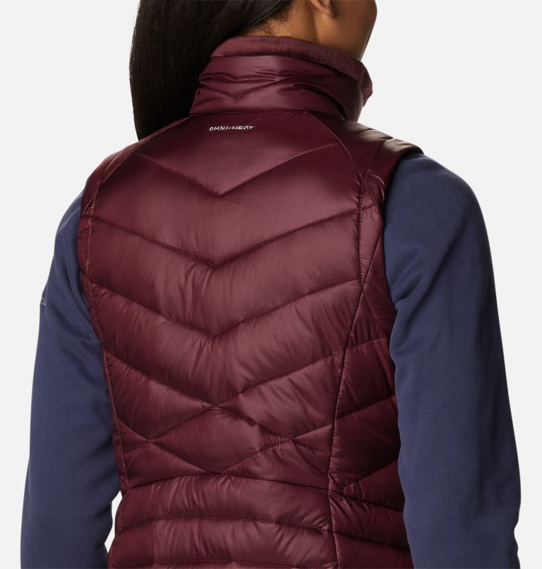 Women's Joy Peak Omni-Heat Infinity Insulated Vest, Color: Malbec