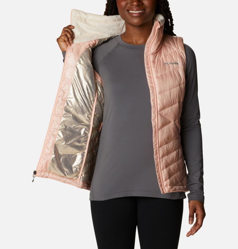Women's Joy Peak Omni-Heat Infinity Insulated Vest, Color: Peach Blossom, image 5