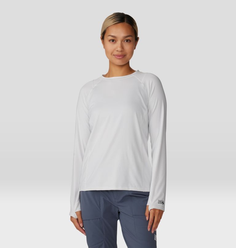 Women's Crater Lake Long Sleeve, Color: Fogbank, image 1