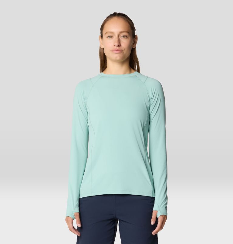 Women's Crater Lake Long Sleeve, Color: Mineral Spring, image 1