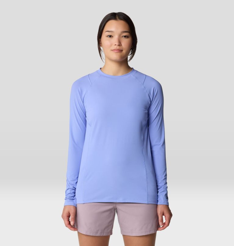 Women's Crater Lake Long Sleeve, Color: Light Illusion, image 1