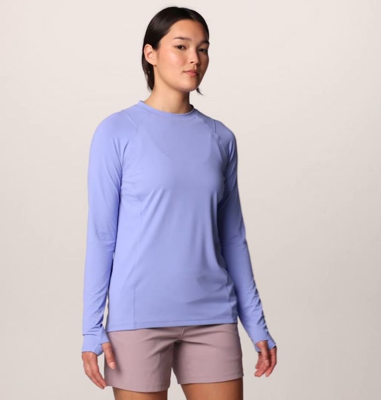 Women's Crater Lake Long Sleeve, Color: Light Illusion