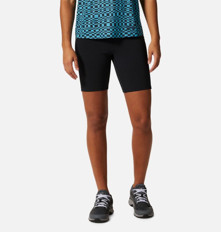 Women's Mountain Stretch High Rise Short Tight, Color: Black