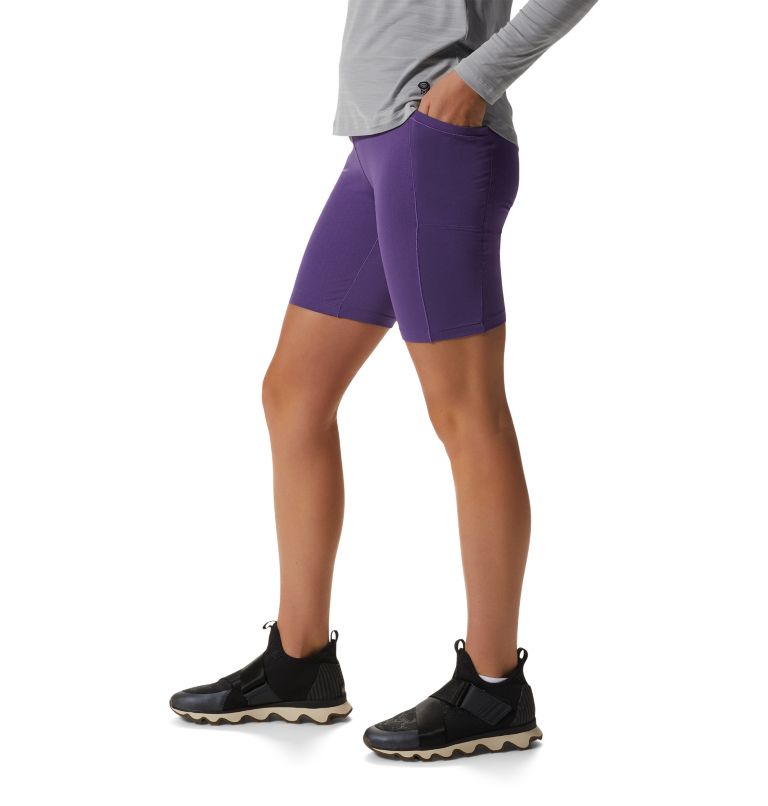 Collant court à taille haute Mountain Stretch Femme, Color: Purple Jewel, image 3