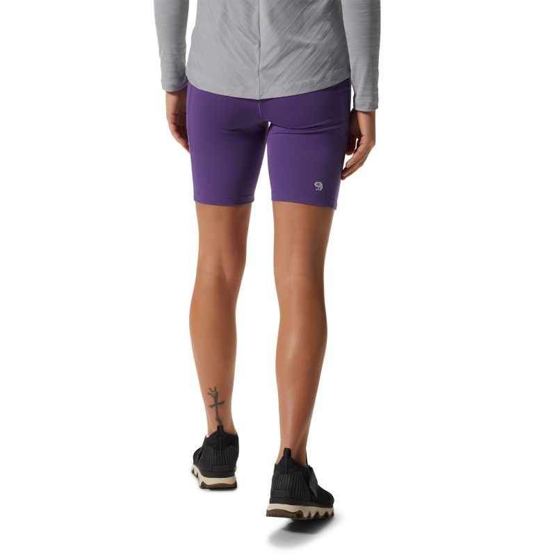 Thumbnail: Women's Mountain Stretch High Rise Short Tight, Color: Purple Jewel, image 2