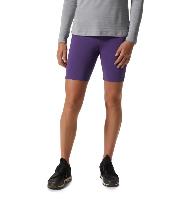 Women's Mountain Stretch High Rise Short Tight, Color: Purple Jewel, image 1