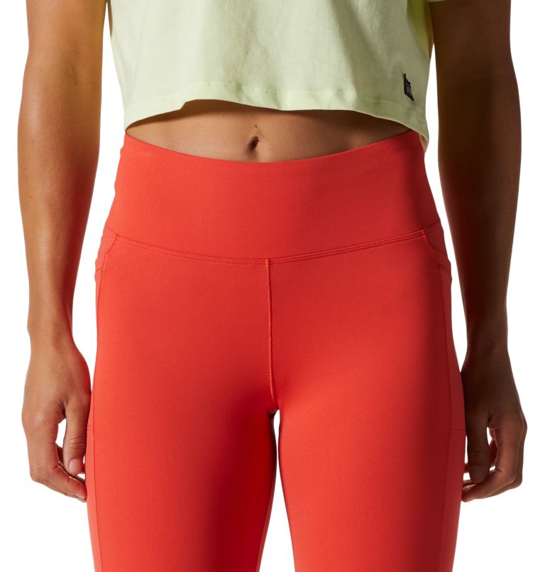 Thumbnail: Women's Mountain Stretch High Rise Short Tight, Color: Summit Red, image 4