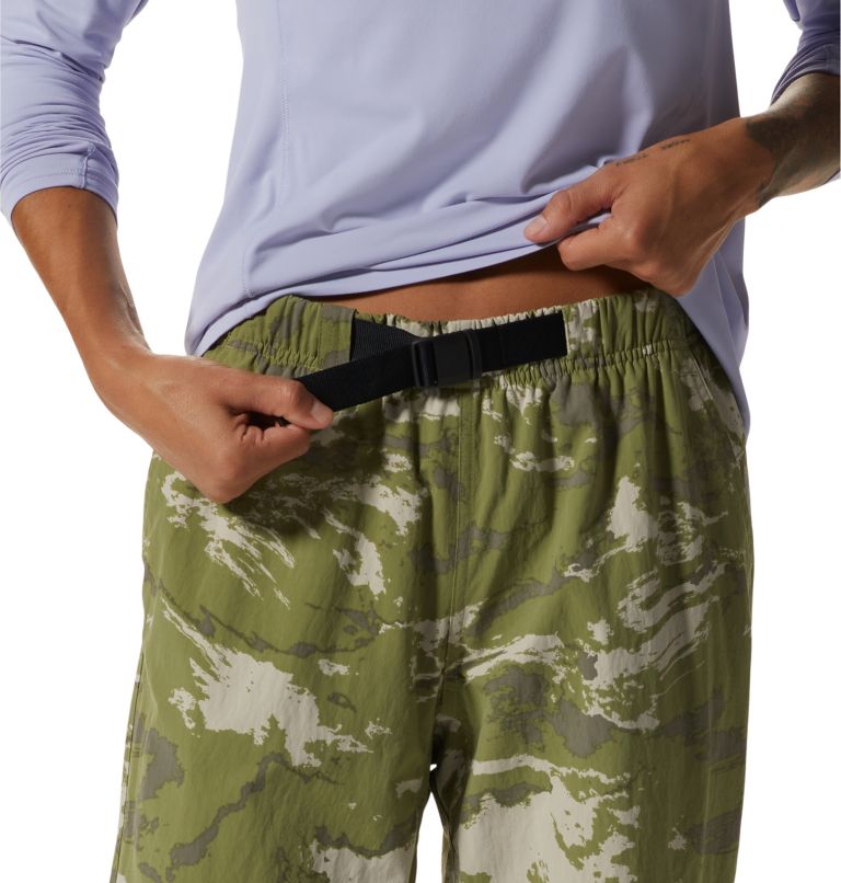 Women's Stryder Pant, Color: Light Cactus Crag Camo Print, image 4