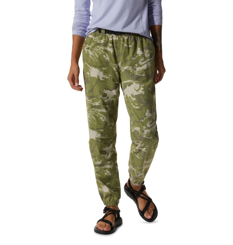 Women's Stryder Pant, Color: Light Cactus Crag Camo Print, image 1