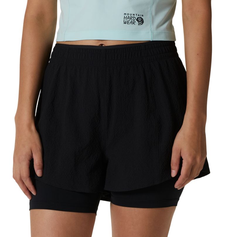 Short 2 en 1 Sunshadow Femme, Color: Black, image 4