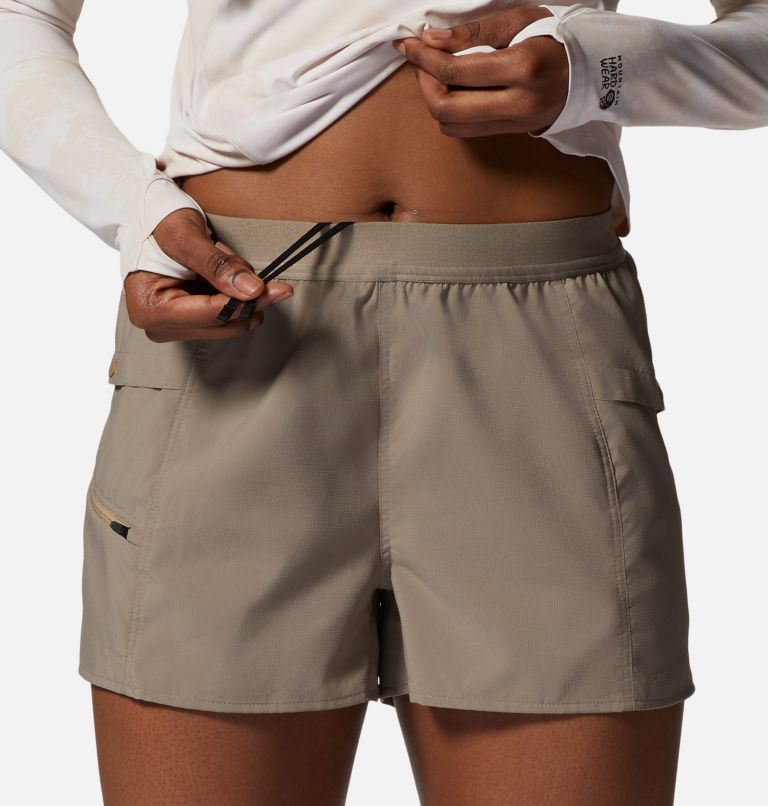 Women's Trail Sender Short, Color: Khaki, image 4