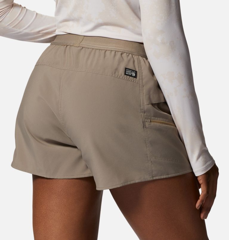 Women's Trail Sender Short, Color: Khaki, image 5