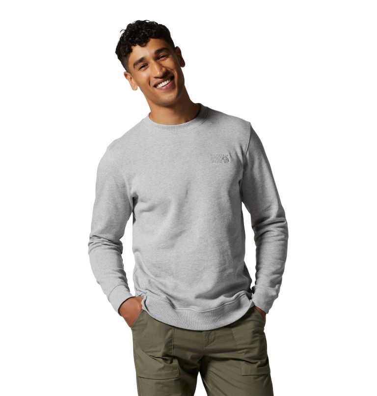 Thumbnail: Chandail à col rond MHW Logo Homme, Color: Hardwear Grey Heather, image 1