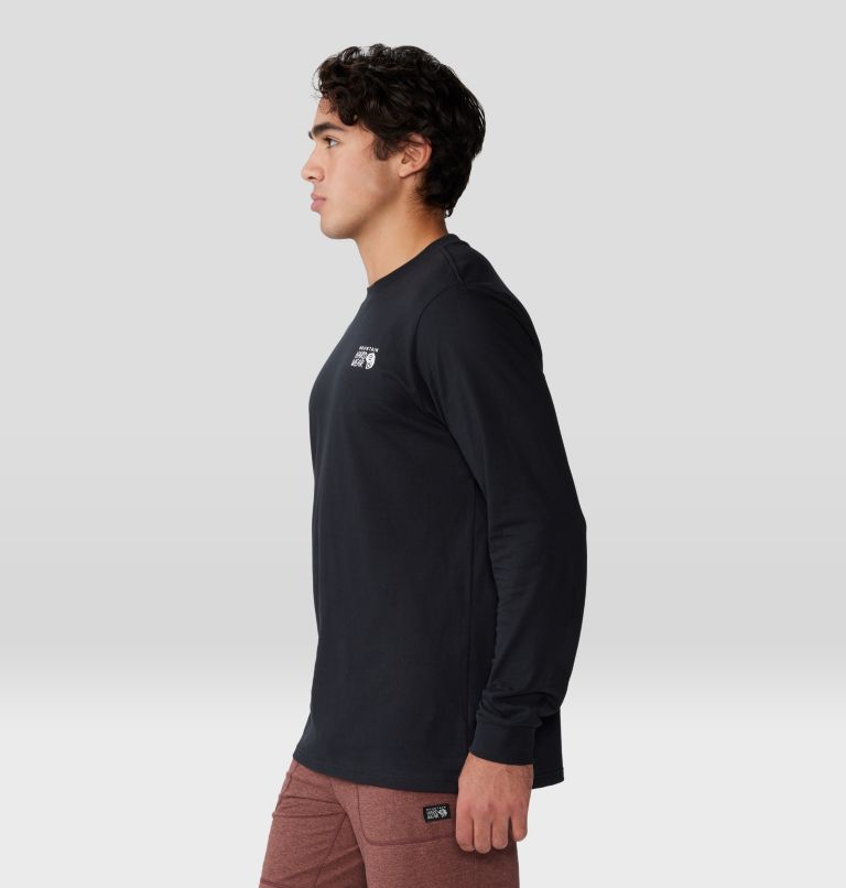 Men's MHW Back Logo Long Sleeve, Color: Black, image 3