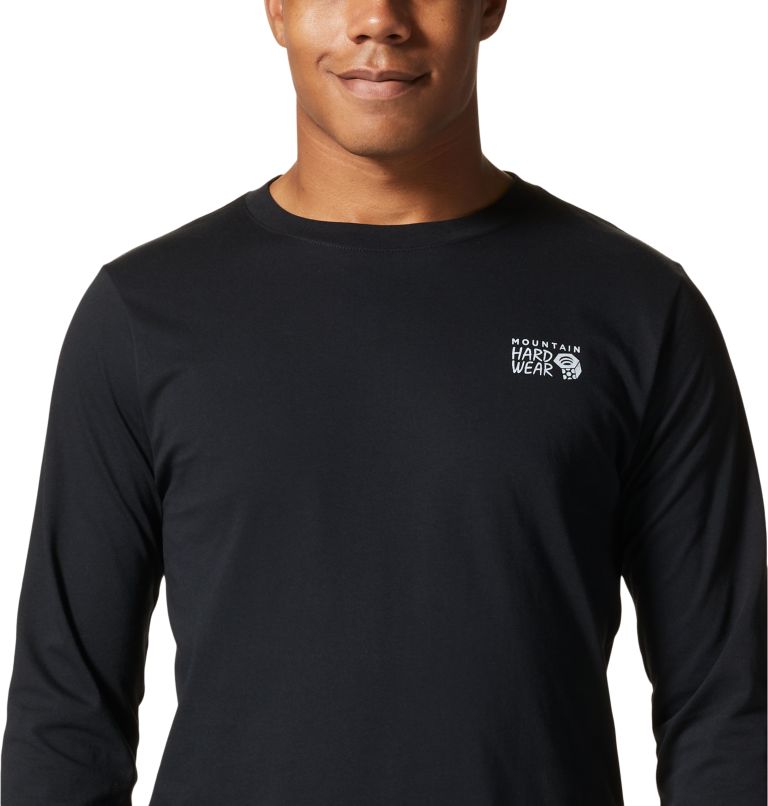 T-shirt à manches longues MHW Back Logo Homme, Color: Black
