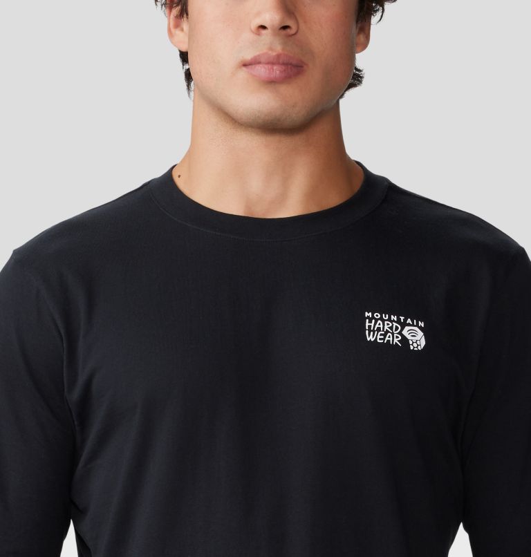 Men's MHW Back Logo Long Sleeve, Color: Black, image 4