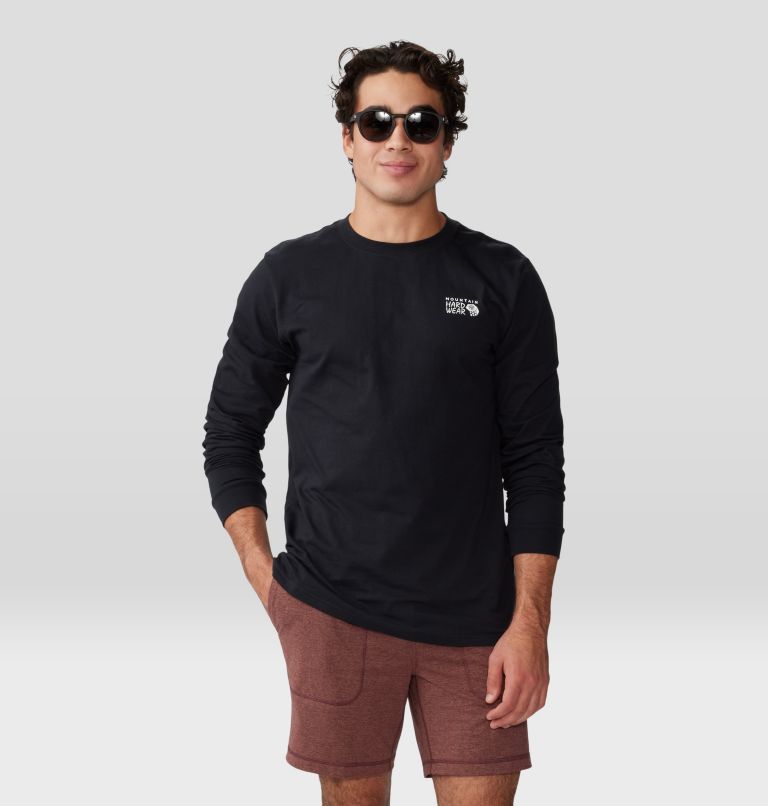 Men's MHW Back Logo Long Sleeve, Color: Black, image 5