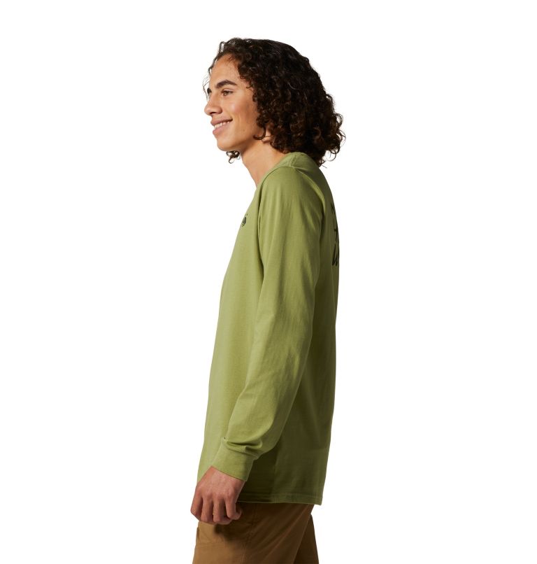 T-shirt à manches longues MHW Back Logo Homme, Color: Light Cactus, image 3