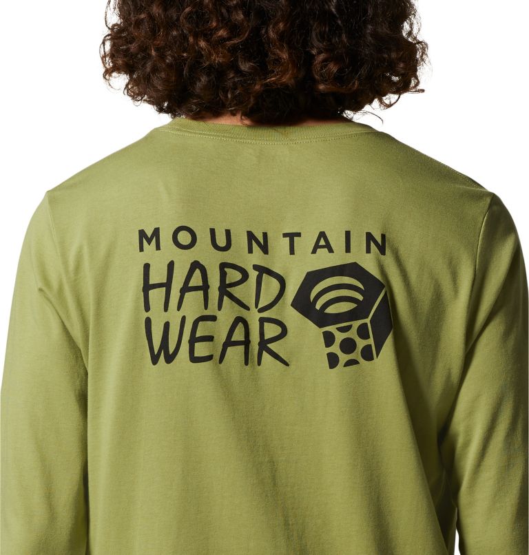 T-shirt à manches longues MHW Back Logo Homme, Color: Light Cactus, image 5