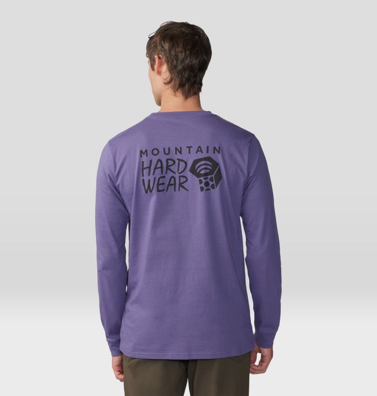 Men's MHW Back Logo Long Sleeve, Color: Allium, image 2