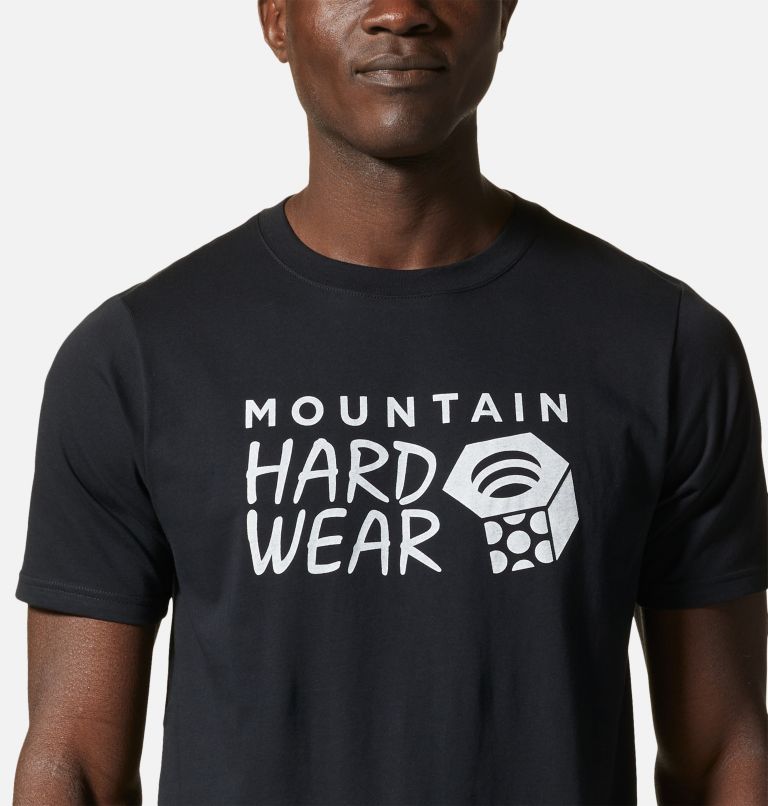 Men's MHW Logo Short Sleeve, Color: Black, image 4