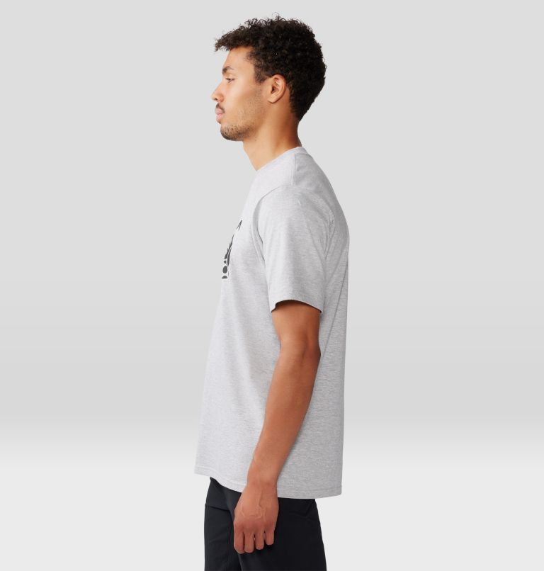 Men's MHW Logo Short Sleeve, Color: Hardwear Grey Heather, image 3