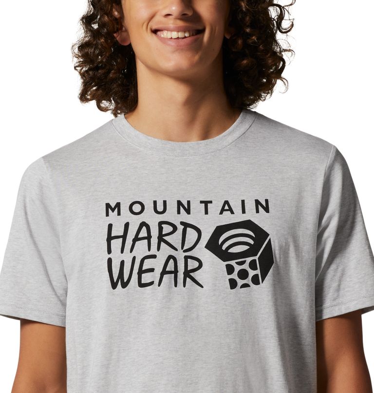 T-shirt à manches courtes MHW Logo Homme, Color: Hardwear Grey Heather, image 4