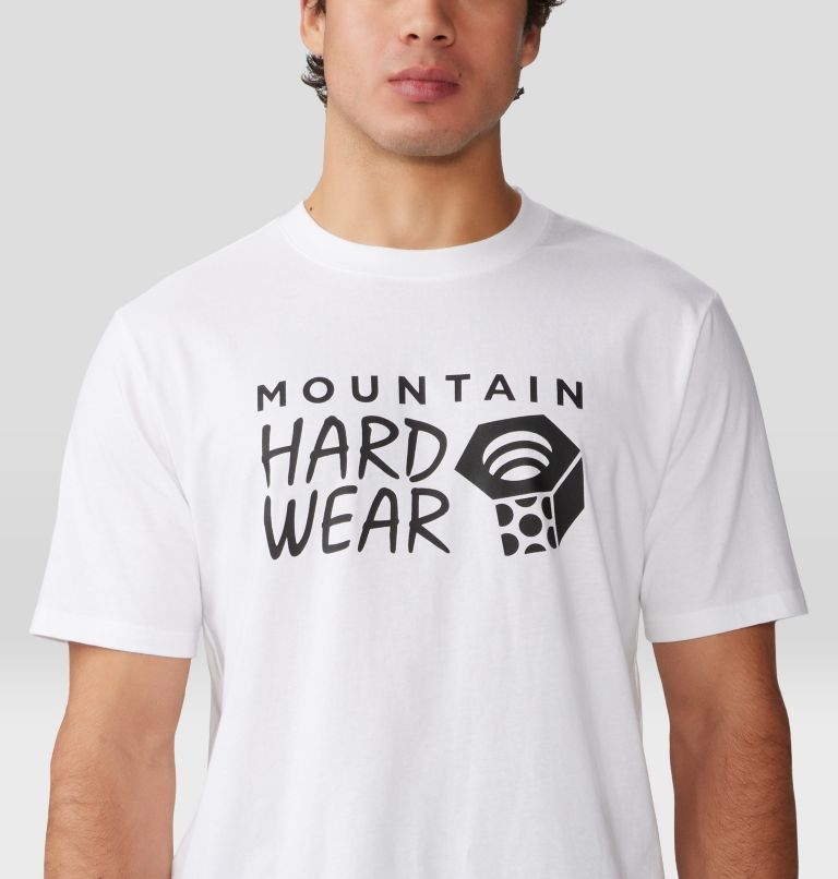 Men's MHW Logo Short Sleeve, Color: White, image 4