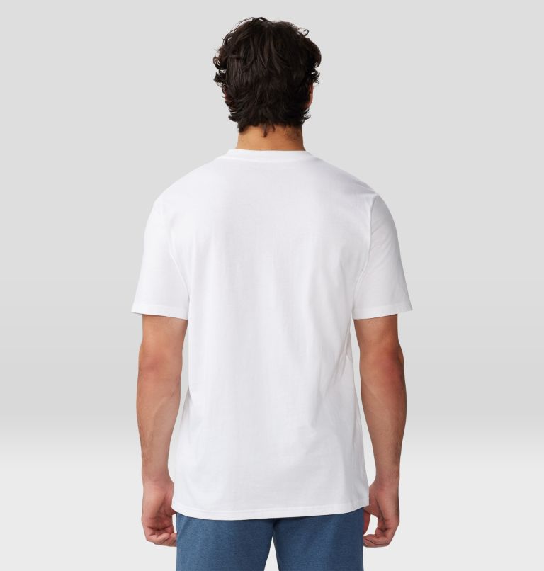 Men's MHW Logo Short Sleeve, Color: White, image 2