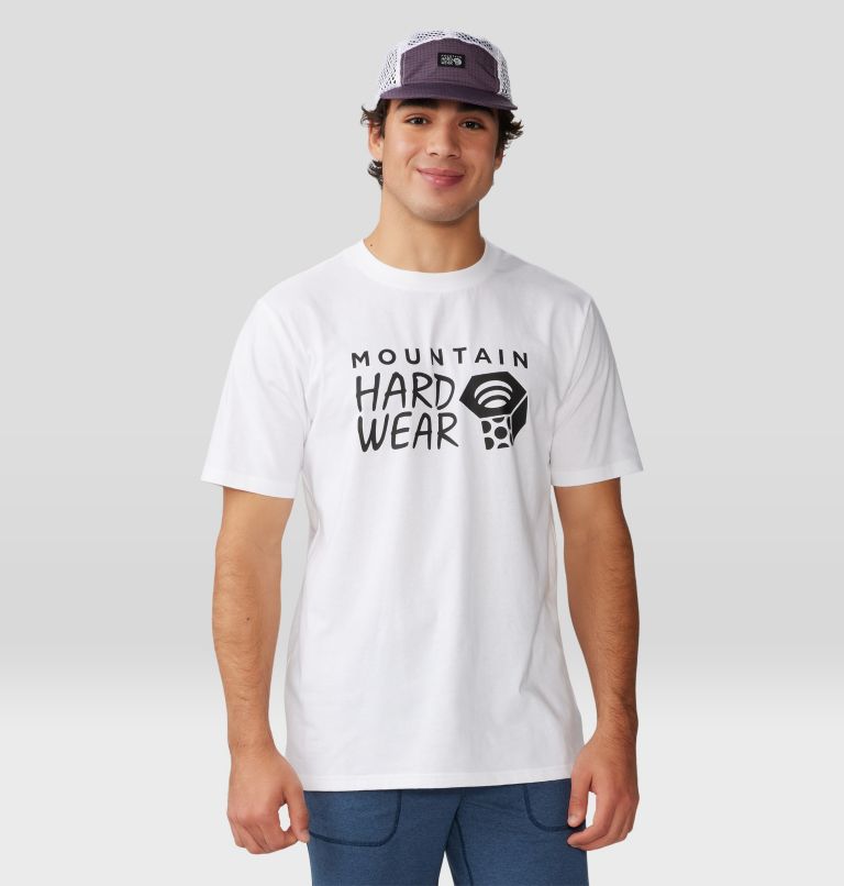 Men's MHW Logo Short Sleeve, Color: White, image 1