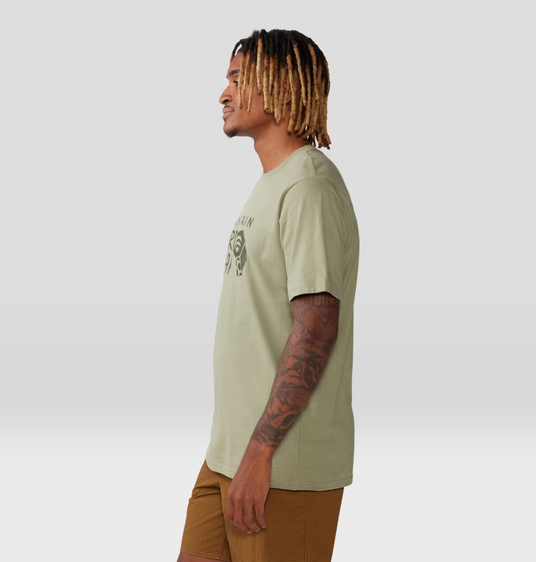 Men's MHW Logo Short Sleeve, Color: Mantis Green, image 3